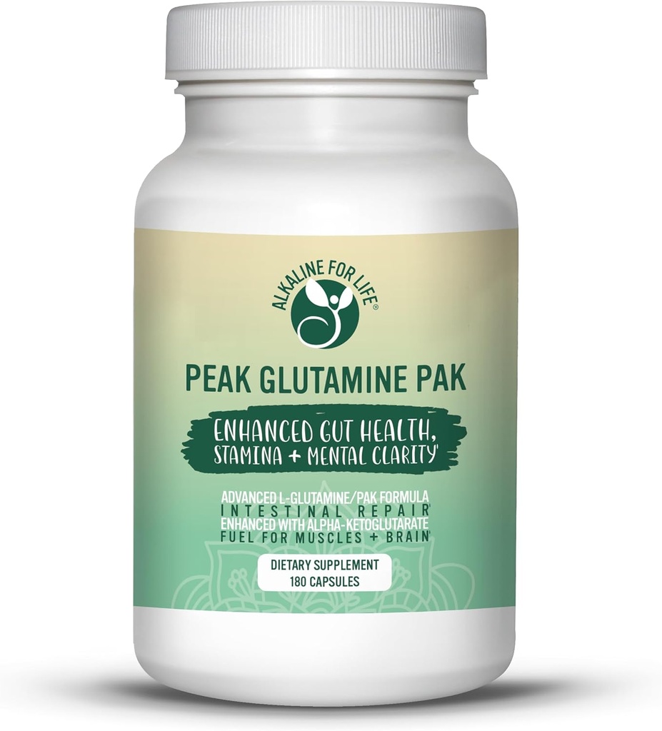 Picos de Glutamina PAK 180 Cápsulas L Glutamina com cetoglutarato de piridoxal para reciclar L-glutamina de forma eficiente para benefício de saúde do intestino Optimal