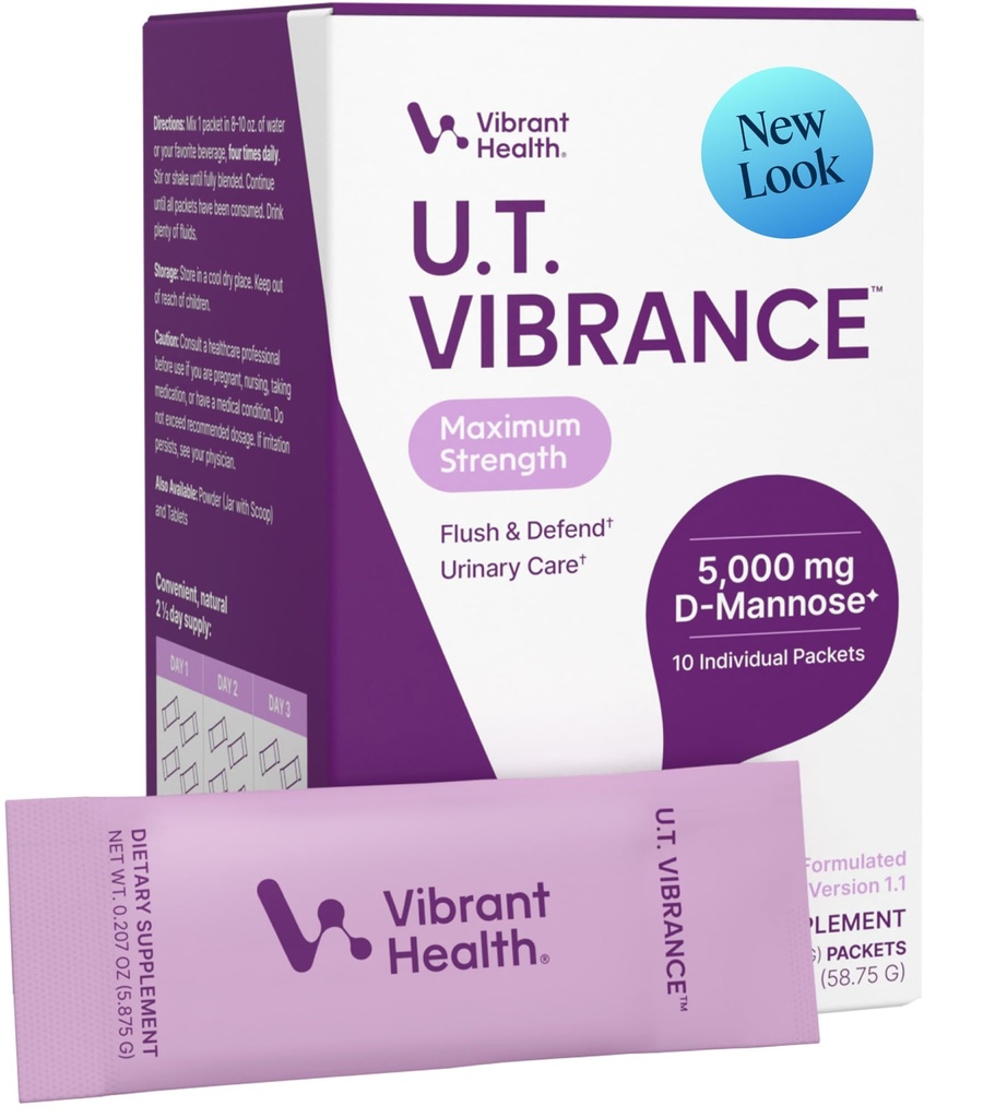 Saúde Vibrante, Pacotes de Vara Vibrance U.T., Intervenção de Crise para a Saúde do Trato Urinário, 10 Servimentos