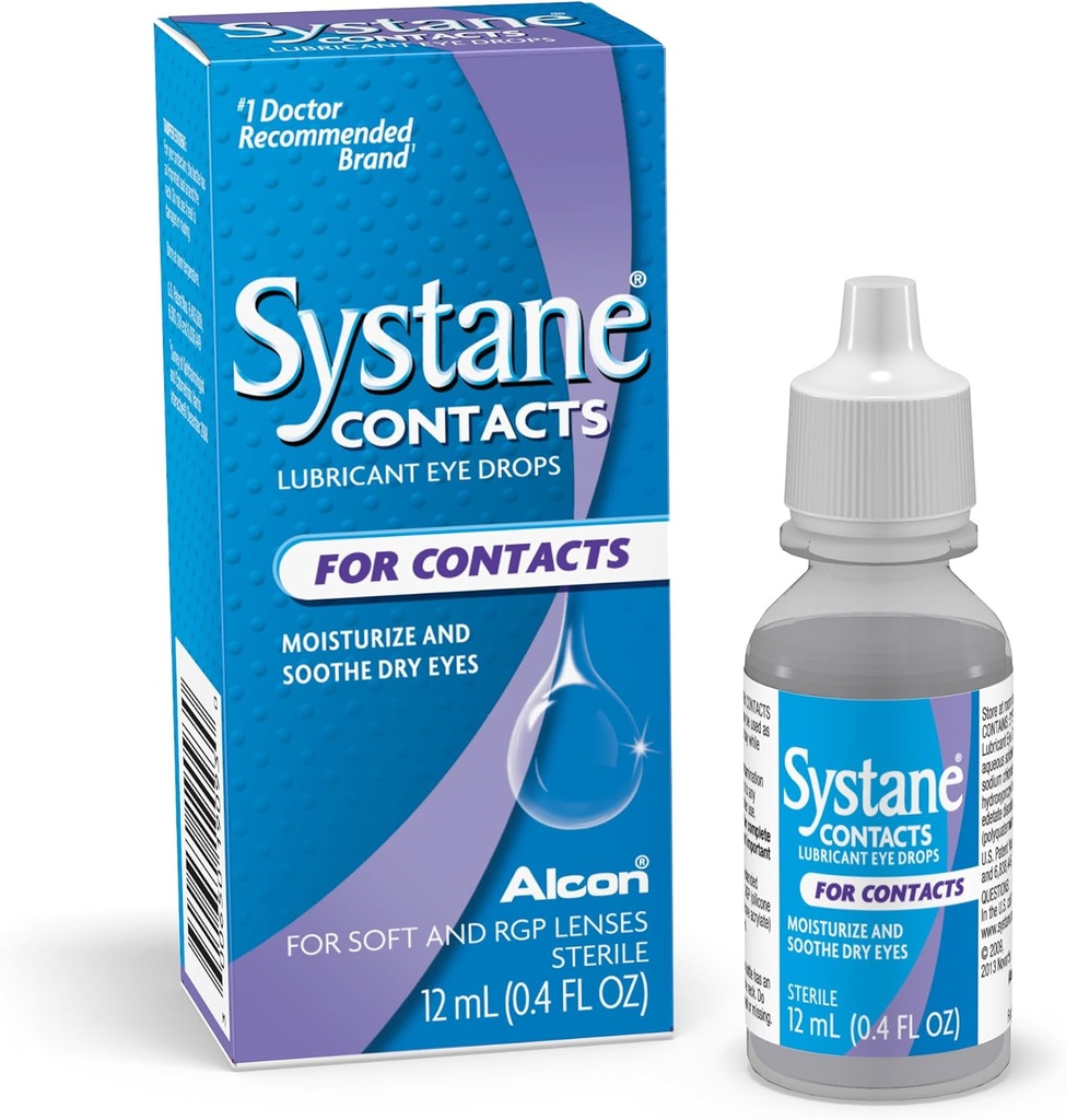 Sistane Contactos Calmantes Drops- 0, 405 oz, 12 ml