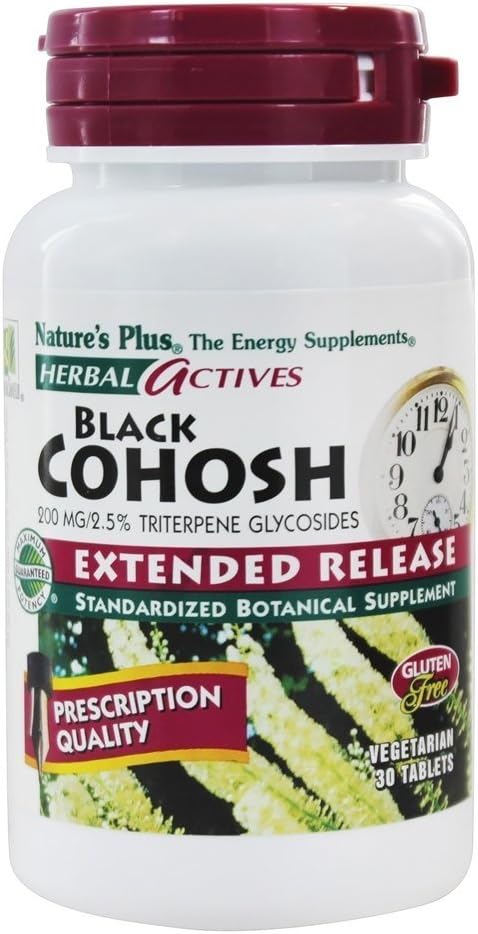 Nature Plus Black Cohosh E/R 200 mg Comprimidos, 30 Contagem