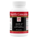 Preocupações de saúde Aloe 22 – Suporte digestivo e limpeza intestinal – Obstipação, Bloating & Parasite Detox Suplemento – Black Walnut, Ginger, Myrobalan & Aloe Vera Fórmula de ervas – 90 Cápsulas