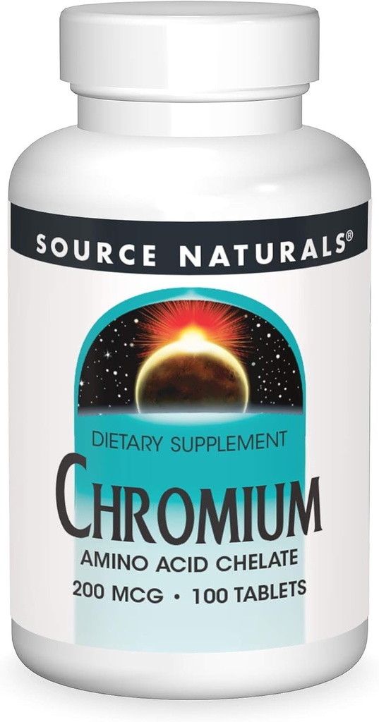 Fonte Naturals, Inc. Chromium Quelate 200mcg 100 Comprimido