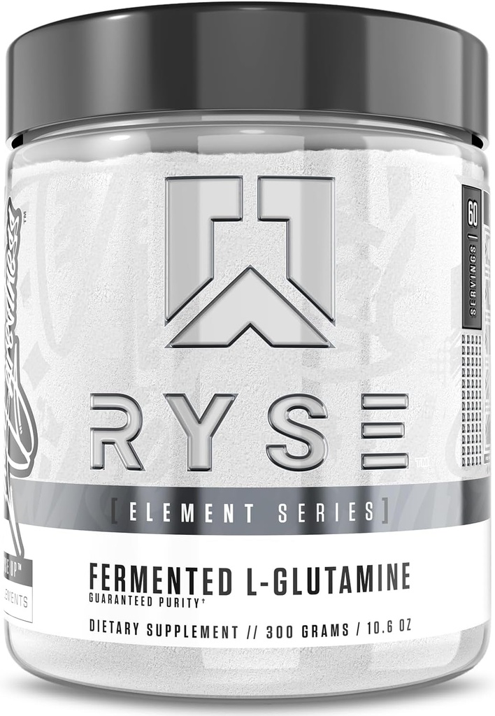 RYSE Element Series Fermented L-Glutamina Amino-Acid - Recuperação e Hidratação Muscular e Celulares