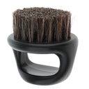 Salon Barber Wood Bristles Hair Barbard limpeza escova de novilhos masculinos bigode Shaping Comb - preto