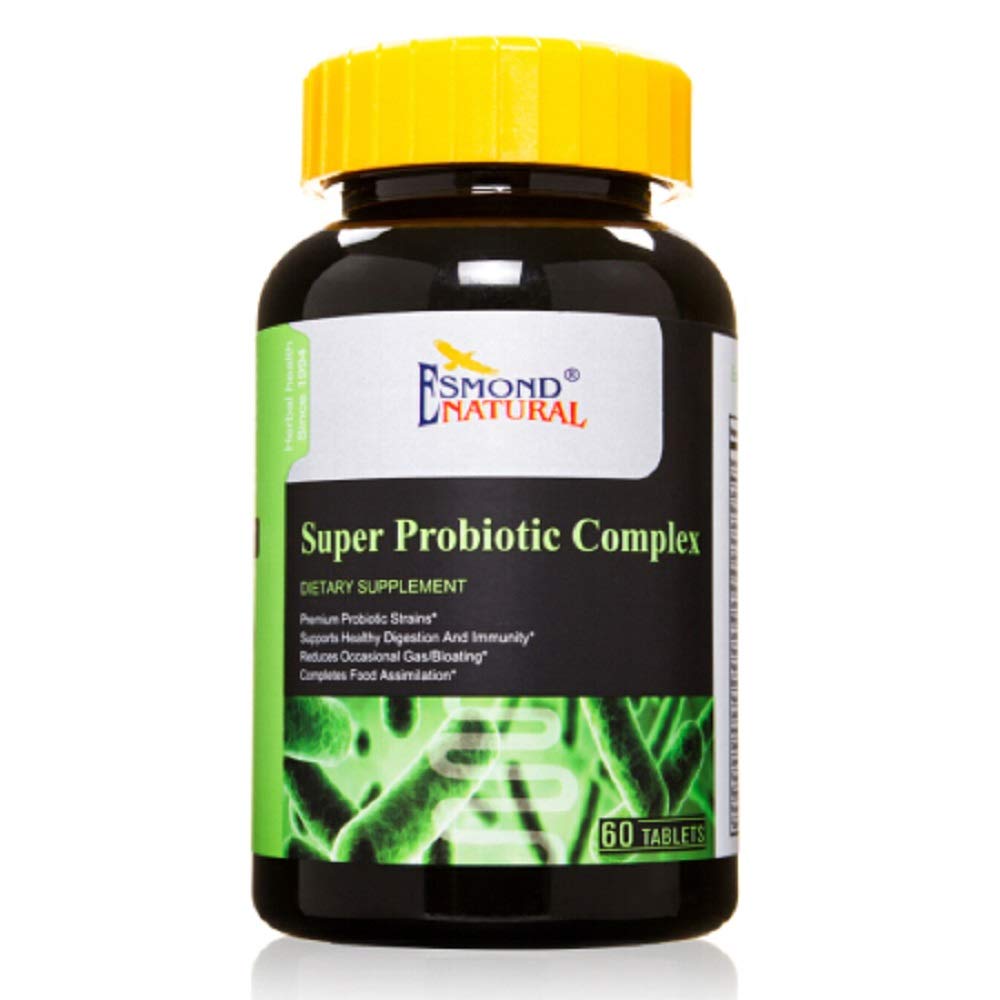 Complexo Super Probiótico (Reduz Gás Ocasional/Bloating), GMP, Natural Product Assn Certified, Made in USA - 60 Tablets