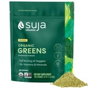 Suja Organic Greens Powder mistura probiótica, espirulina, diária Superfood Bebida ou Smoothie Mix para apoio imunológico, Digestão, & Energia, Vegan, Sem glúten, Não OGM, 30 Servings