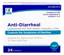 Qualidade Escolha Loperamida 2mg Anti-Diarreia 24 Count Softgel