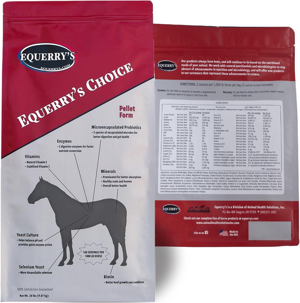 Exerry's Choice Horse Pellets - Suplemento Nutricional completo