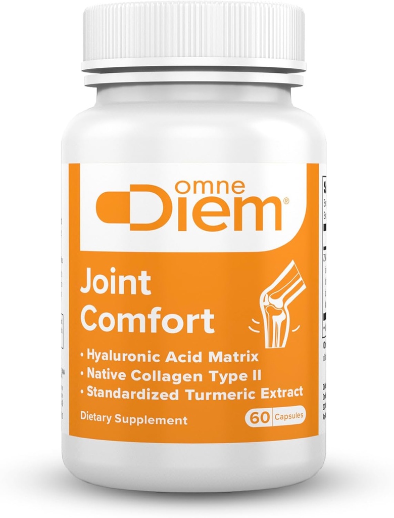 OmneDiem Joint Comfort com ZOARA, 60 Cápsulas – Suplemento dietético para cuidados conjuntos abrangentes & Conforto