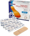 Bandagens de tecido flexível - Bandagens de adesivo de tecido flexível Bandagens de ponta de dedo Knuckles e bandagens de polegar para cuidados de dedo e para proteger feridas de infecção - (100 Count Box)