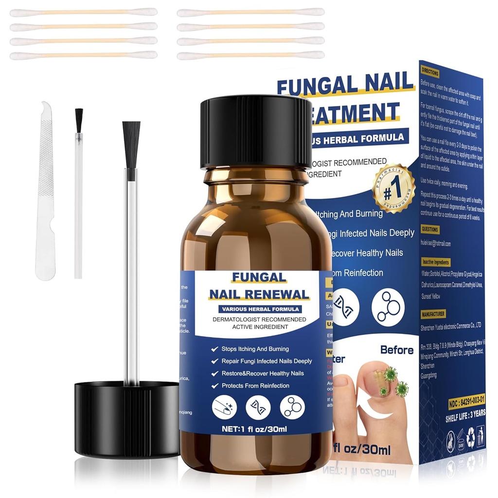 Tratamento de Fungos do Dedo do Dedo do Dedo, Tratamento de Fungos Foot Força extra, Tratamento de unhas Fungos, Tratamentos de Fungos do Dedo do Dedo do Dedo Para o Tratamento de unhas de Fungos Amarelo do Dedo do Dedo do Dedo (1 fl oz / 30ml)