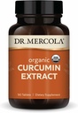 Dr. Mercola Organic Curcumin Extract, 90 Servings (90 comprimidos), Suplemento dietético, Não-GMO, Certificado USDA Organic