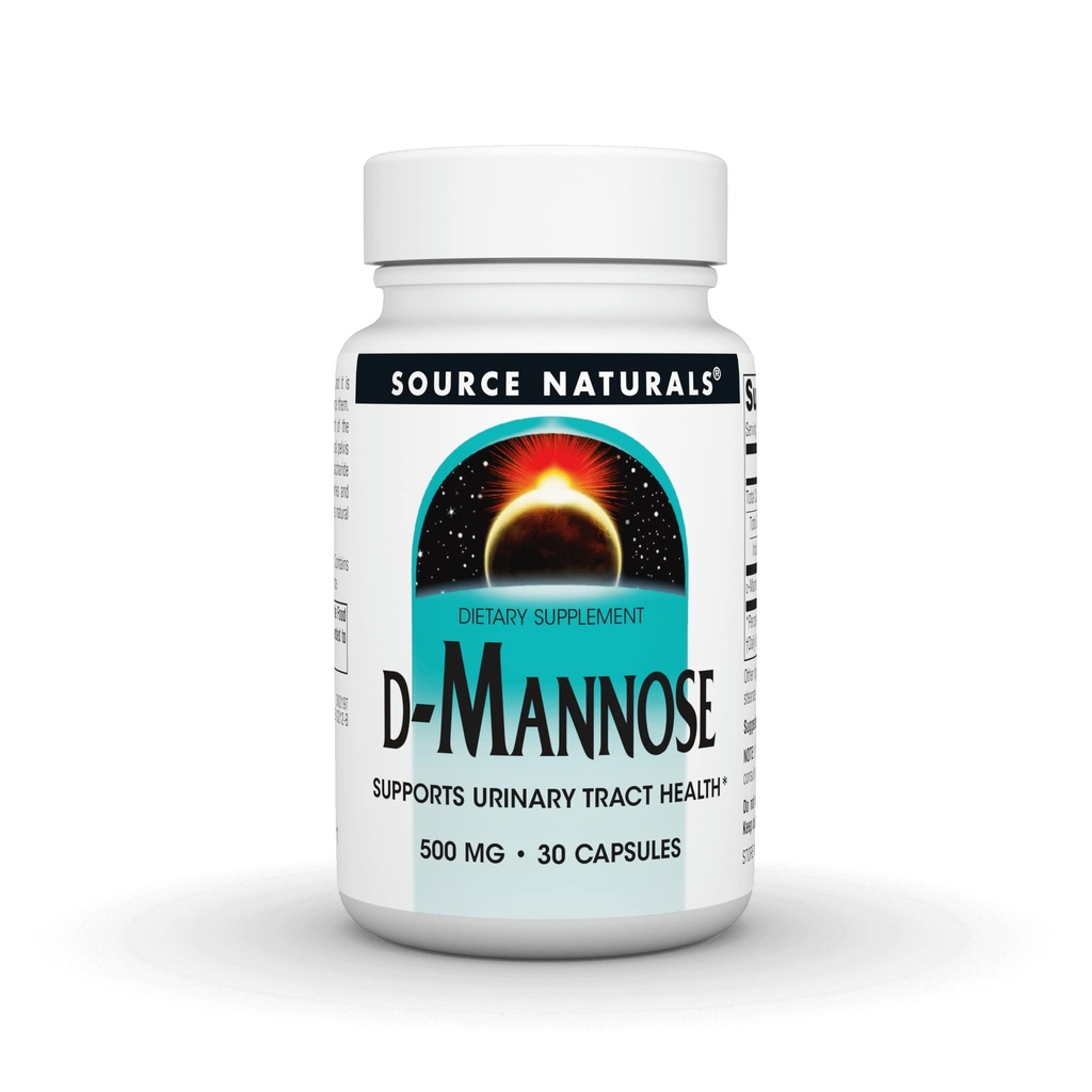 Fonte Natural D-Mannose, Potente Urinário Trato & Suporte à Saúde da Vísula*, 500mg - 30 Cápsulas