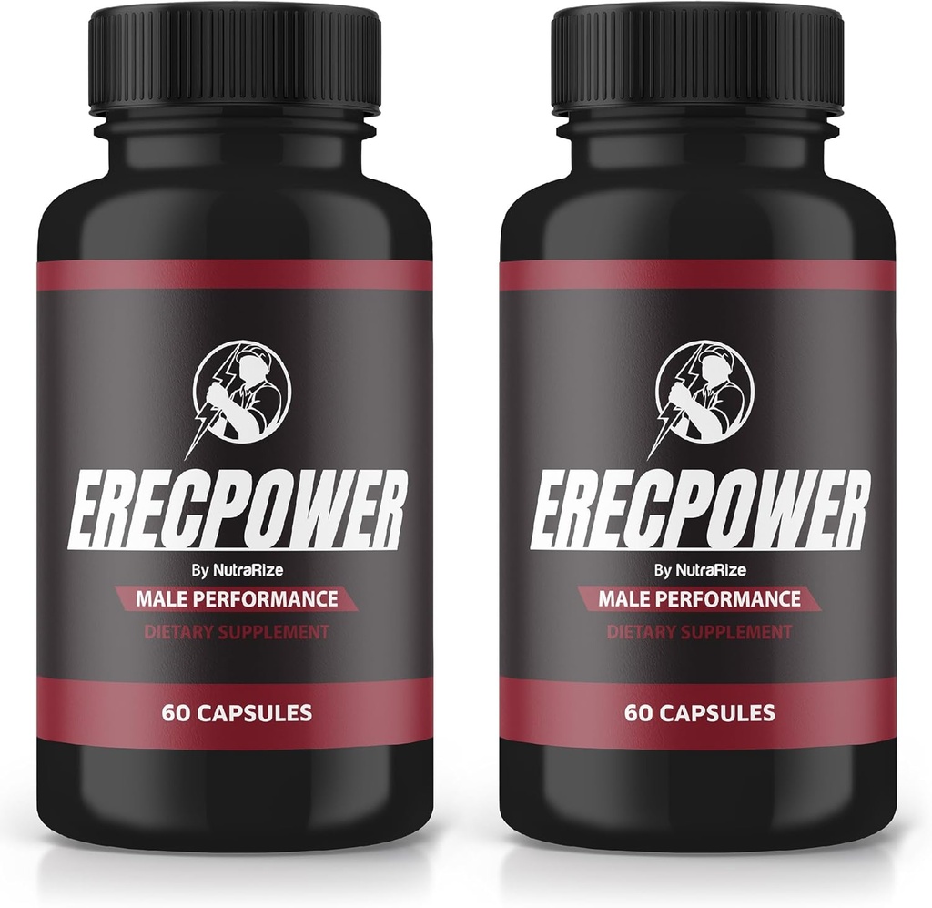 (2 Pack) Cápsulas Erecpower, pílulas Erecpower para homens, Erecpower Suplemento de desempenho masculino, Formulação avançada para apoiar o estilo de vida ativo masculino, Erec Power Pastillas Comentários (120 Cápsulas)