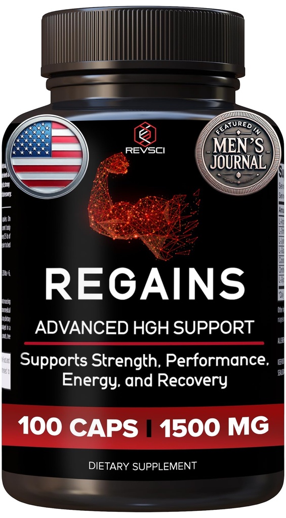 HGH Suplementos para homens e mulheres - Regains Natural crescimento muscular anabólico Construção e hormônio de crescimento humano para homens, construtor de músculos para homens, muscular recuperação pós-treino Suplemento, 100 pílulas de proteína