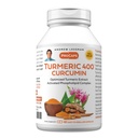 ANDREW LESSMAN Turmeric 400mg - 60 Cápsulas - 95% Curcuminóides como Complexo Fosfolipídico para Benefícios Optimos e Absorção, Extrato Padrão de Alta Potência, Cápsulas Pequenas Fácil de Engolir