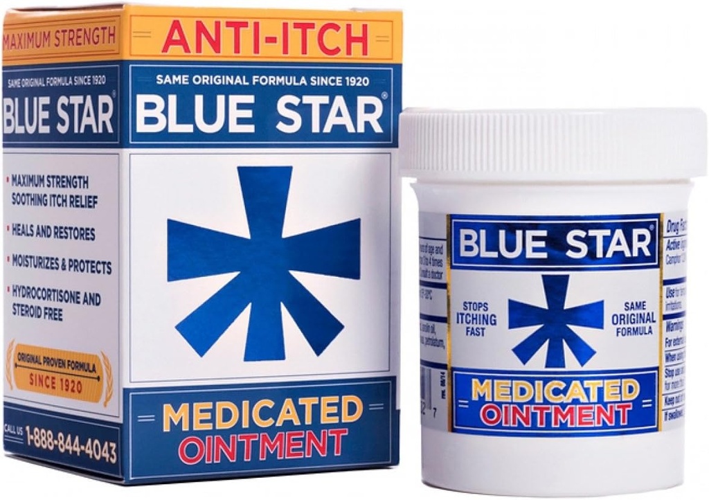 Pomada Anti-Itch com Estrela Azul, 2 onças por embalagem (2 embalagem)