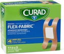 Bandagens adesivas CURAD Flex-Fabric, Knucle, 100 Ct, 1 BOX