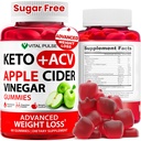 Keto ACV chicletes Perda de peso avançada - Açúcar grátis ACV Keto chicletes - Gummy Suplemento para mulheres e homens - Detox - Apple Cider Vinagre - Apple Flavor