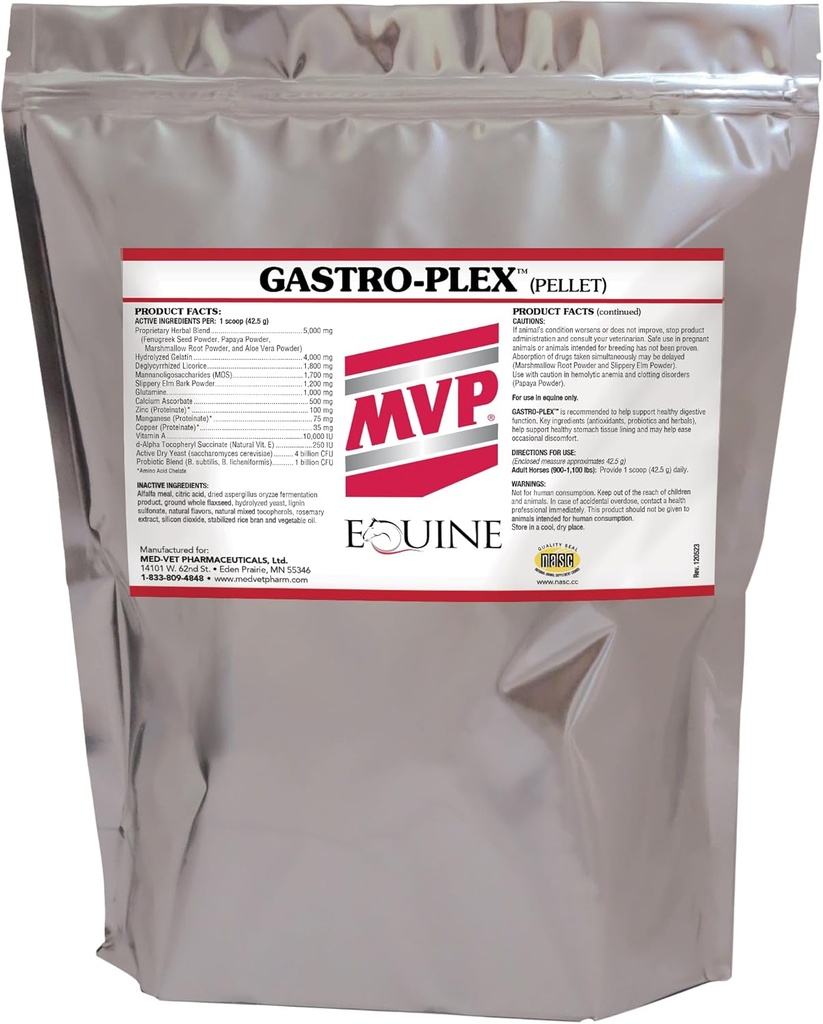 Gastro-Plex (6 lb) Suporta Gut Health e Hindgut Digestion em cavalos