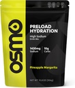 Osmo Pré-carga Hydration Pre Workout Powder Pouch - Inclui Bicarbonato de sódio de alta, magnésio, potássio, carboidratos e vitaminas, açúcar de cana, Cães Beat & Desidratação - Abacaxi Margarita (Pouch)