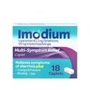 Imodium Multi-Symptom Relief Caplets, Loperamida Hydrocloreto & Simethicone Antidiarreia Medicina para o alívio da diarreia, gás, inchaço, cãibras e pressão, HSA/FSA Elegível, 18 quilates