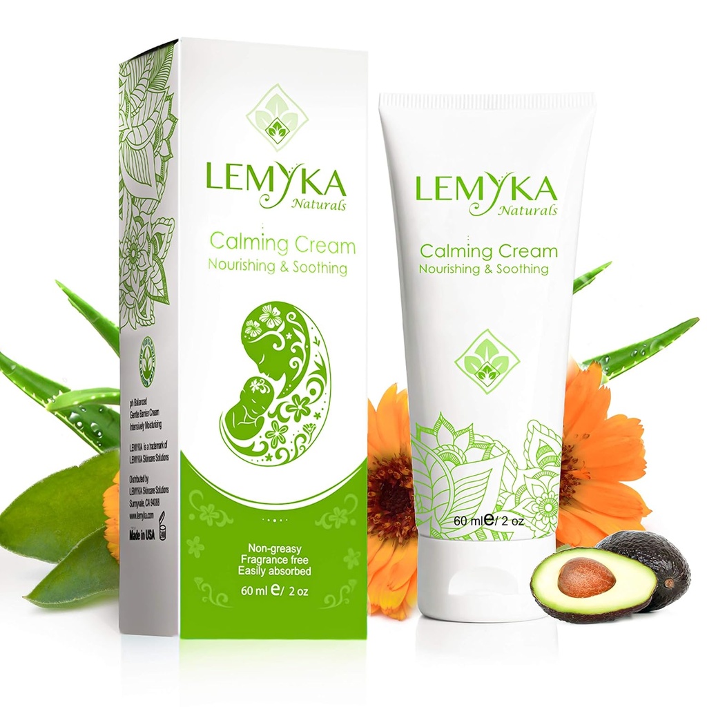 Creme Eczema Natural, Itch Alief para dermatite atópica, calmante & intensamente hidratante, seco rachado Balm da pele, Anti Coceira Pomada, 10X Vera aloe orgânico, ceramidas, LEMYKA, 2OZ