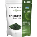 MRM Nutrição espirulina em pó ; Superalimento ; Proteína vegetal completa ; Gluten-Free + Vegan ; 40 Servings