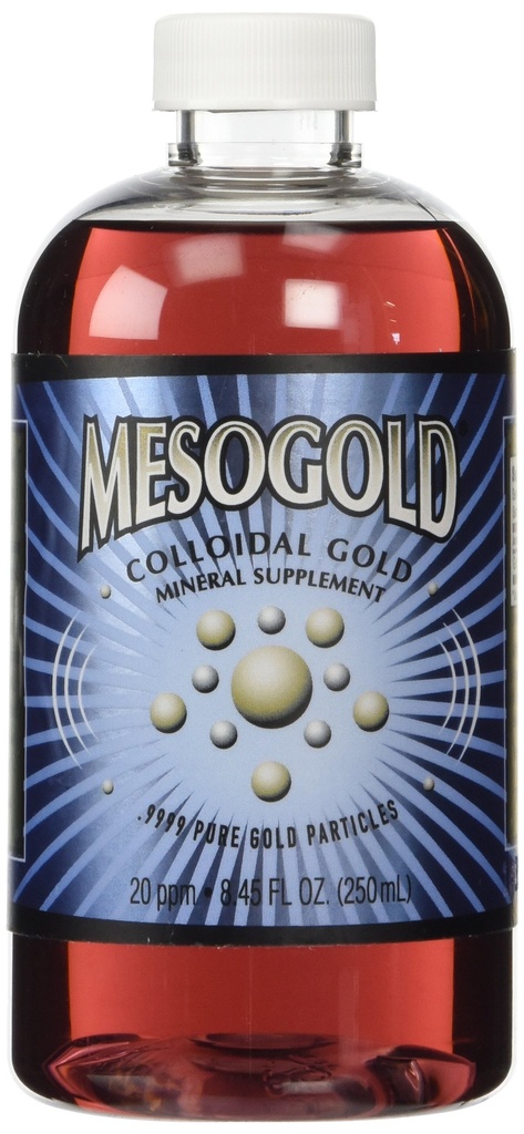 MesoGold ® 20 ppm Ouro coloidal 250 mL/8,45 Oz