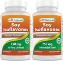 Best Naturals Soy Isoflavonas 750 mg 120 Cápsulas (120 Count of 2))