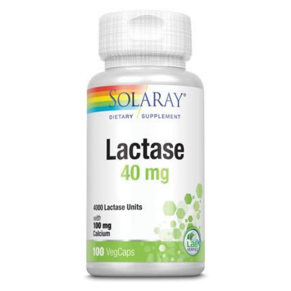 Cápsulas de Lactase de SOLARAY, 40 mg