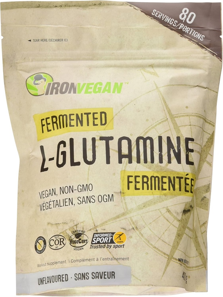 L-Glutamina fermentada, 400 GR