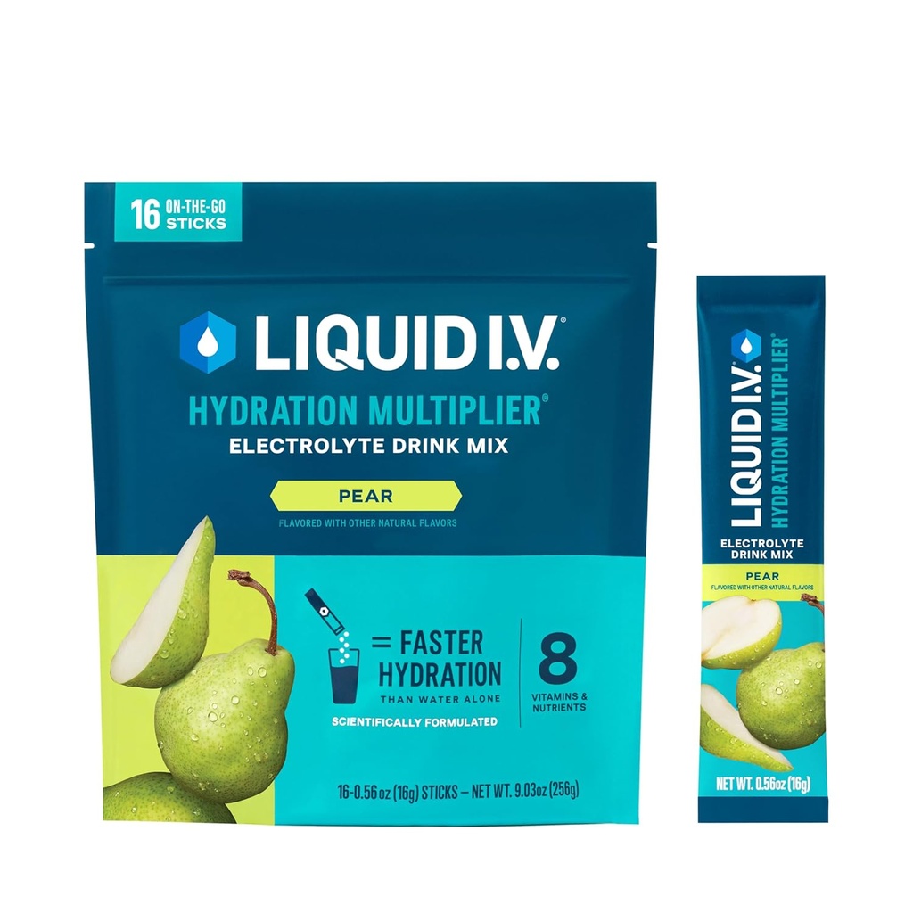 Liquid I.V.® Hydration Multiplier - Pear □ Mistura de bebida em pó de eletrólito