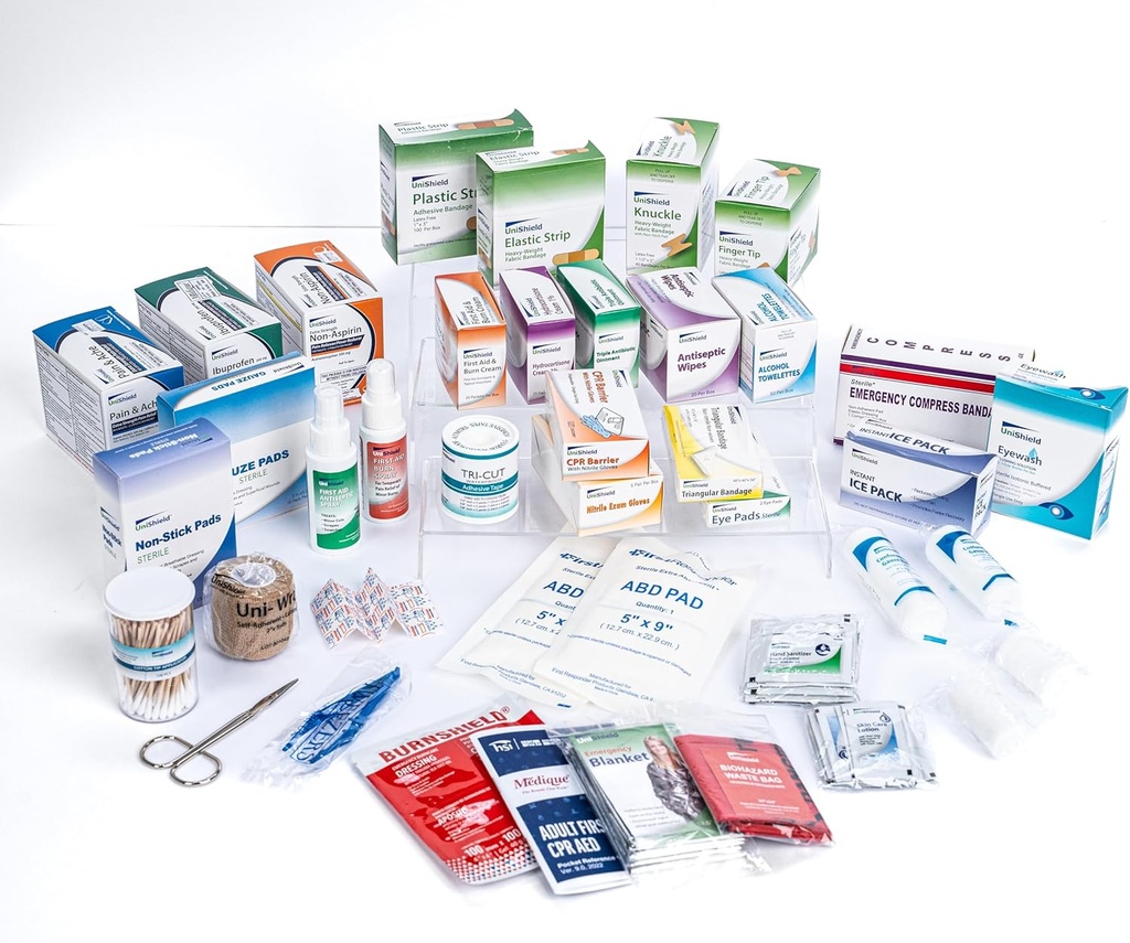 Classe-A Primeiros Socorros Recheia Medicamentos Sem Armário □ Medicamentos Essenciais para a Preparação de Emergência □ Garantindo Confiabilidade Longa-Lasting □ Excede OSHA/Ansi Z308.1 2015, Mais de 900 Peças