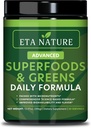 50 Super Verdes Pó - Verdes Superalimento em pó com frutas e vegetais Suplementos - Super Verdes Verde Pó para Energia, Digestão, Vitalidade & Imunidade - 30 Servimentos Vegan e Não-GMO