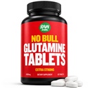 “No Bull” L-Glutamina Comprimidos, Pílulas de Glutamina L Pura, Não OGM, L Suplemento de Glutamina, Naturalmente Vegan, Vegetarian Friendly e Gluten Free, 1000mg