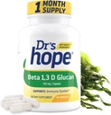 Beta 1,3D Glucan 200mg 60 Veggie Cápsulas - para Bem-Estar Imune - Suplemento de Fórmula Limpa - 2 Cápsulas/Dia, Fonte de 1 mês - Made in the USA