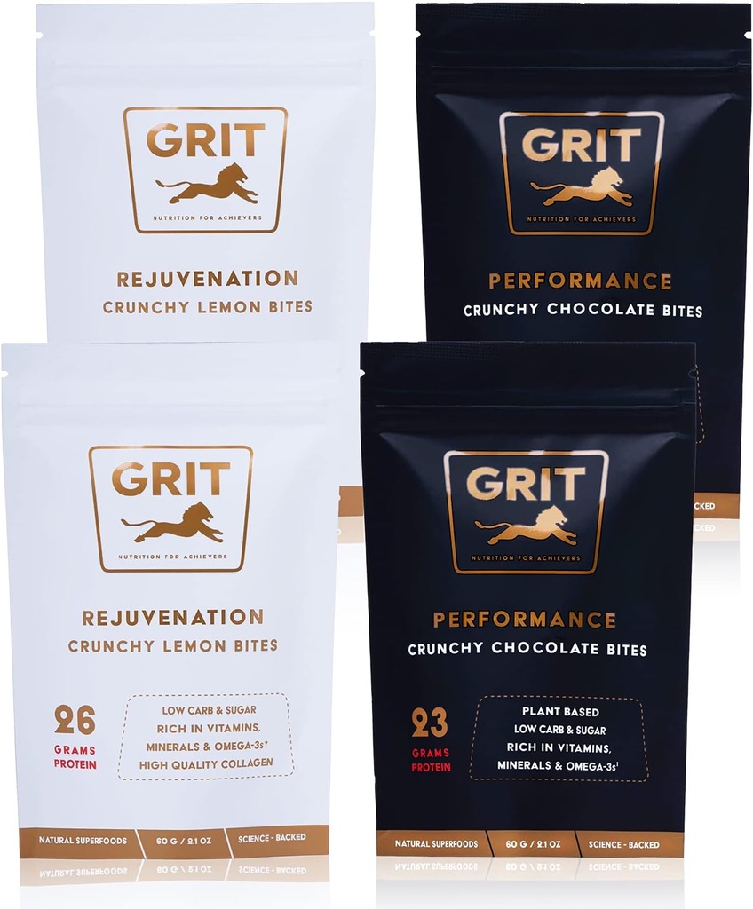 Nutrition Bites Sampler Pack 23-26g Protein (Alta Energia Pré-Esforço e Suplementos de Apoio Conjunto)