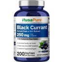 NusaPure Groselha preta 10:1 Extrato, 250 mg Equivalente a 2.500mg, por Veg Caps 200 Vegan, Não-GMO