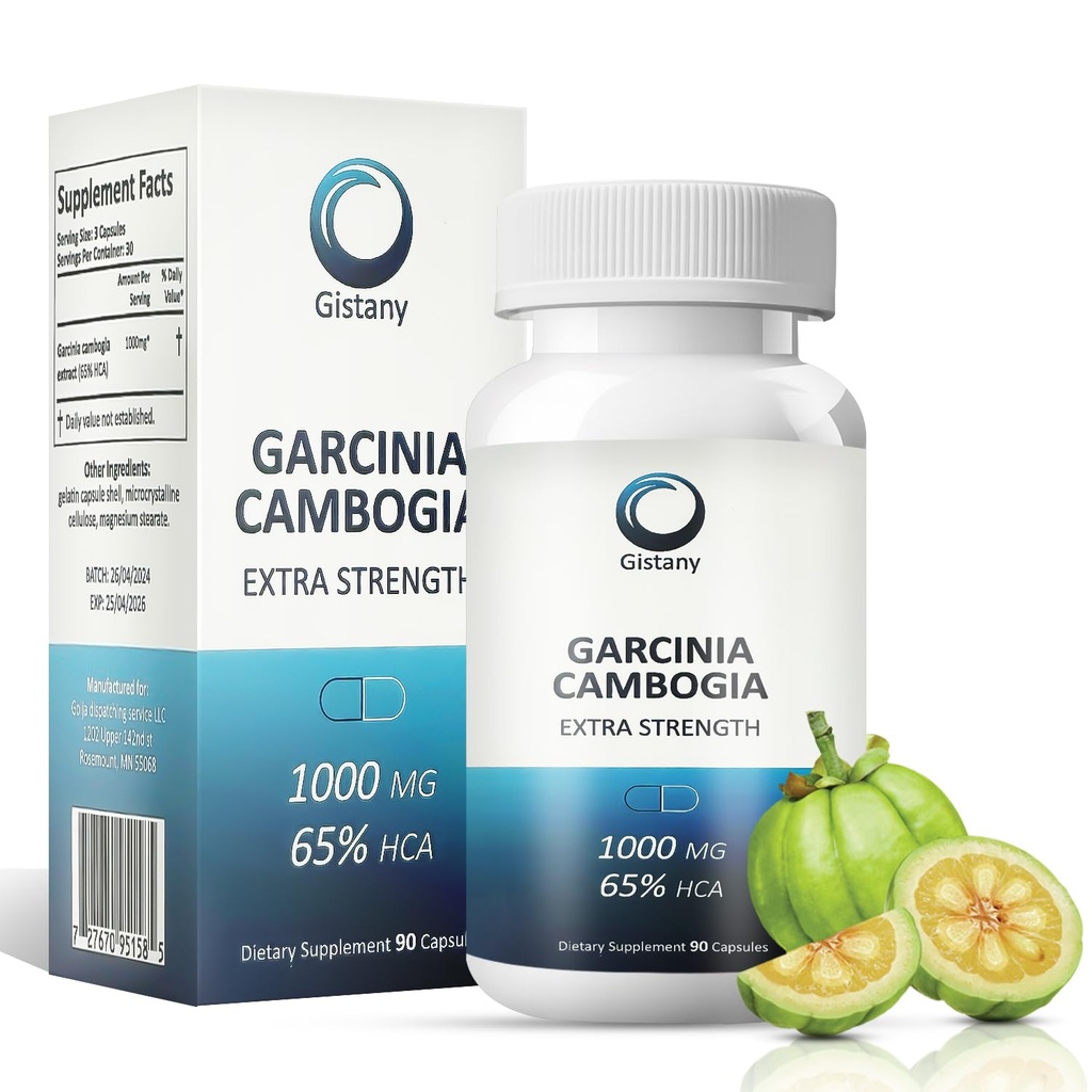 Força extra 65% HCA Puro Garcinia cambogia Pills Perda de Peso Natural, Apetite Control Pill Suplemento dietético para controle de peso para homens e mulheres