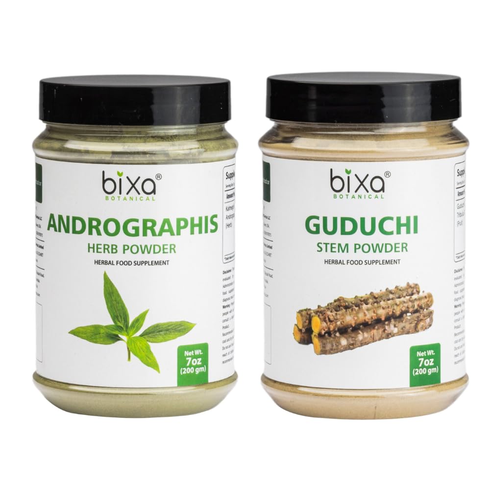 bixa BOTÂNICA Suporte Bem-Estar Fígado Andrographis + Pó de Guduchi