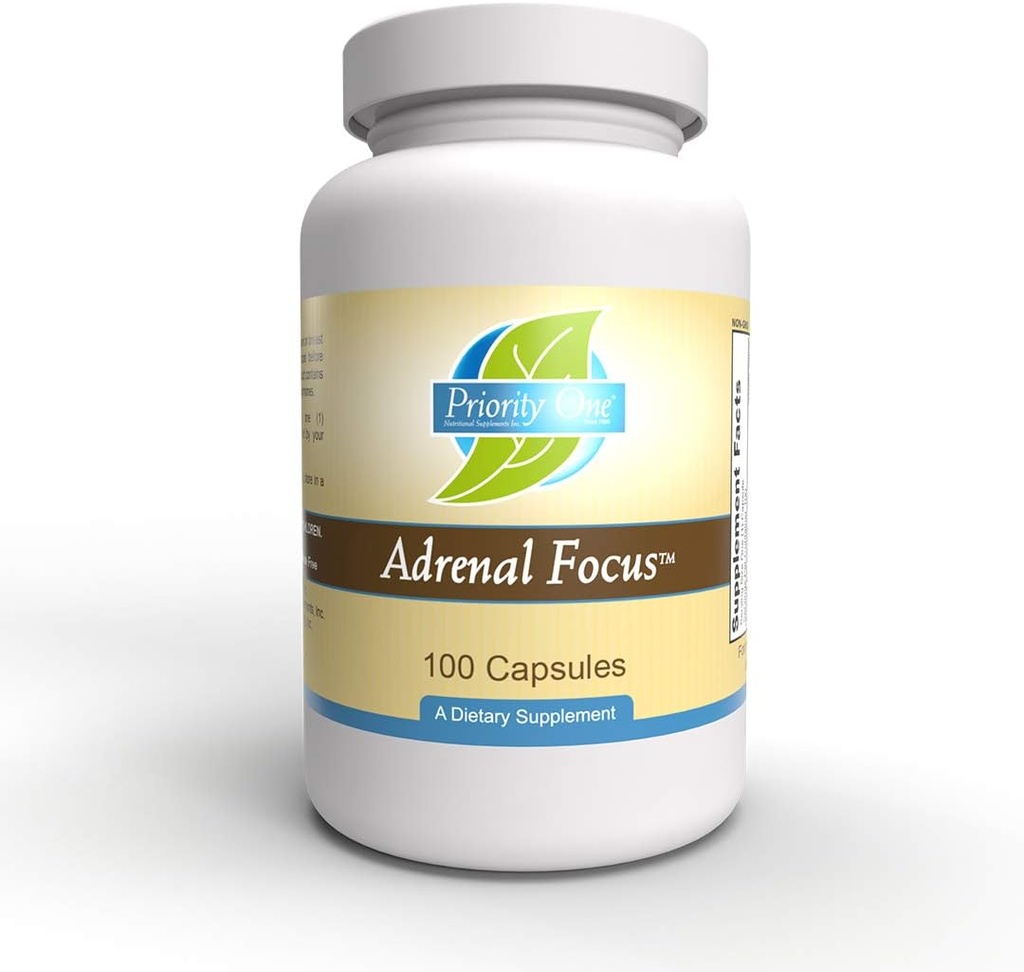 Prioridade Um Vitaminas Foco Adrenal 100 Cápsulas Suporte Adrenal