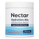 Pó de Eletrólitos Livres de Açúcar Néctar - Frutas Orgânicas Sem Açúcar ou Calorias - Pó de Hidratação para Alivio de Desidratação e Reidratação Rápida - Keto e Paleo (Laranja 40 Serving Tub)