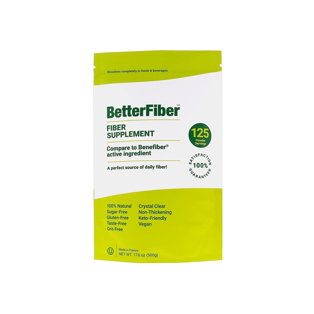 BetterFiber - Prebiotic Fiber Supplement [100% Genérico Equivalente de Leading Brand]