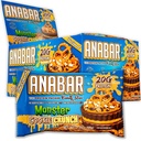 Anabar Protein Bar, The Protein-Packed Candy Bar, Amazing Tasting Protein Bar, Sem álcoois de açúcar, Alta proteína, surpreendentemente delicioso (12 barras, chocolate chocolate monstro biscoito crunch)