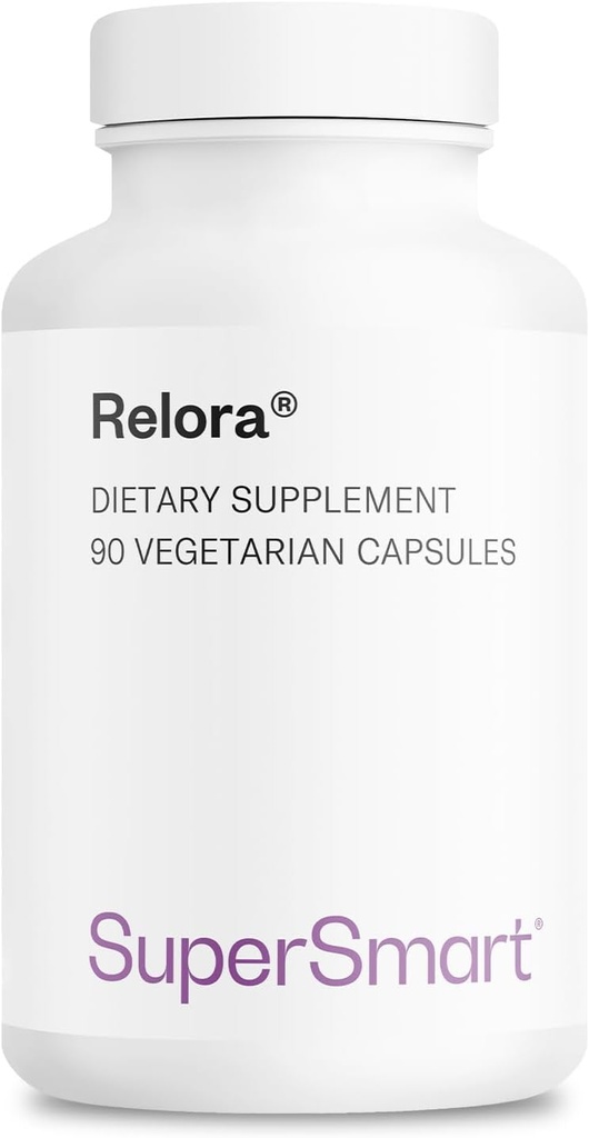SuperSmart Relora 750mg por dia - Magnolia Officinalis & Phellodendron Amurense Extract Supplement □ Não-GMO & Gluten Free - 90 Cápsulas Vegetarianas