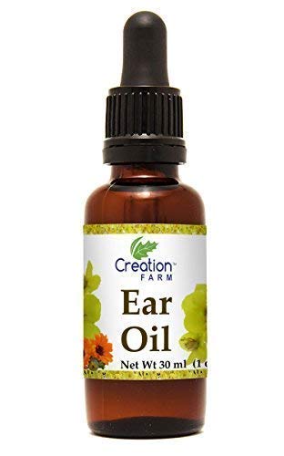 Criação Farm Ear Oil Drops com Mullein, Calendula, St Johns Wort, All Natural Herbal Relief para remoção de cera de ouvido, calmante de dor de ouvido, Itchy Irritated, Clogged or Dry Orelhas Made in USA
