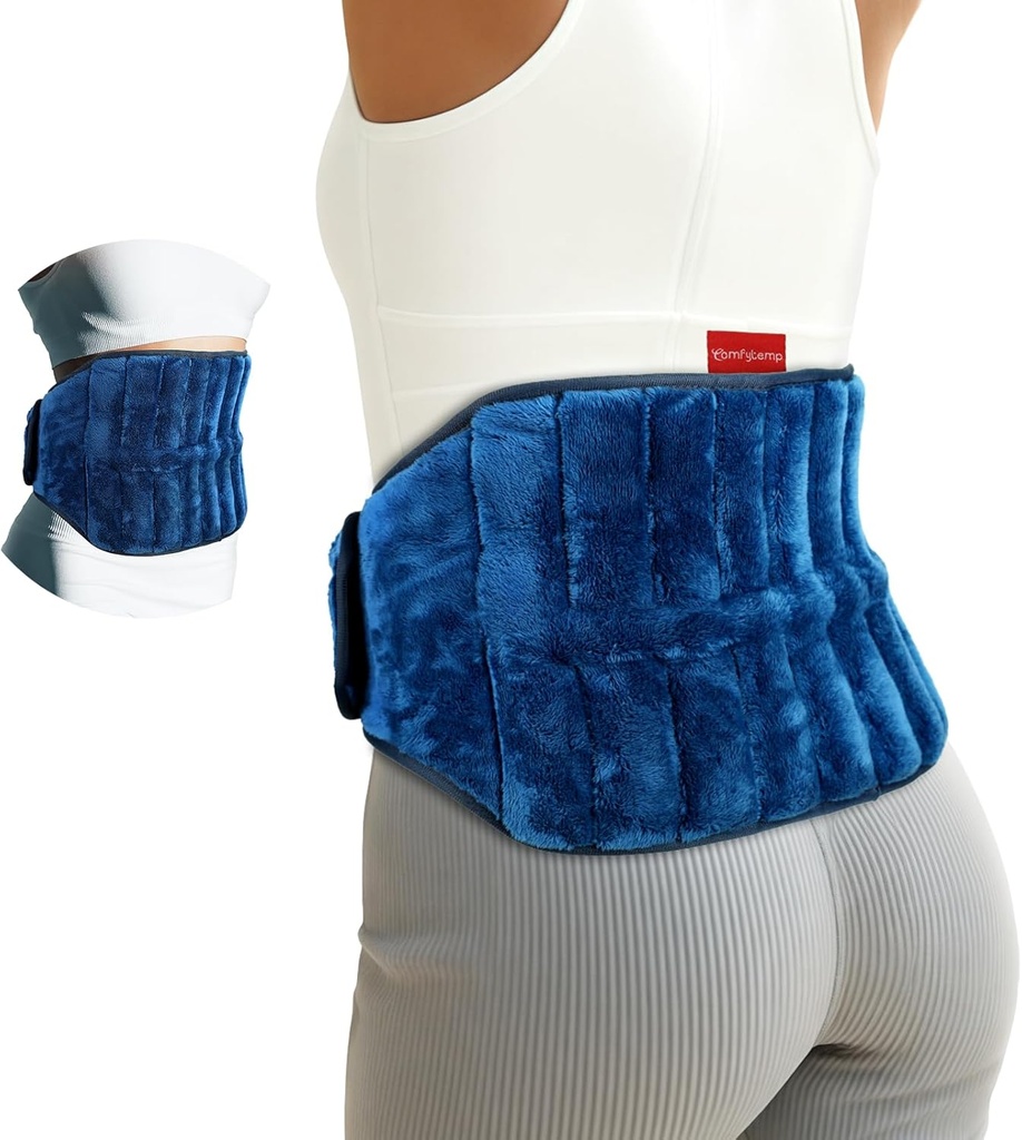 Comfytemp Microwave Heating Pad para alívio da dor nas costas, períodos Cramps, 2,5LB Wearables Microwavable almofadas de aquecimento, terapia de calor úmido para ciática, coccyx cintura, recuperação de compressão quente Obter bem presente