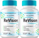 DESEMPENHO IDEAL (2 Pack) Revisão Suplemento ocular Comprimidos Visão Avançada 2.0 Cuidados Oculares Cápsulas Vitamina Complexo Pro (120 Cápsulas)