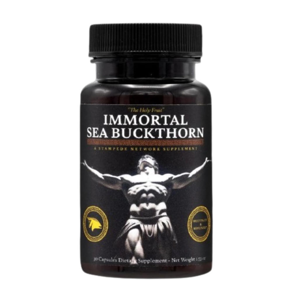Cápsulas Imortais do Mar Buckthorn – Poder Antigo, Vitalidade Moderna para Homens e Mulheres com Omega 3, 6, 7, 9 e Antioxidantes para Pele Radiante, Energia e Suporte Imune.